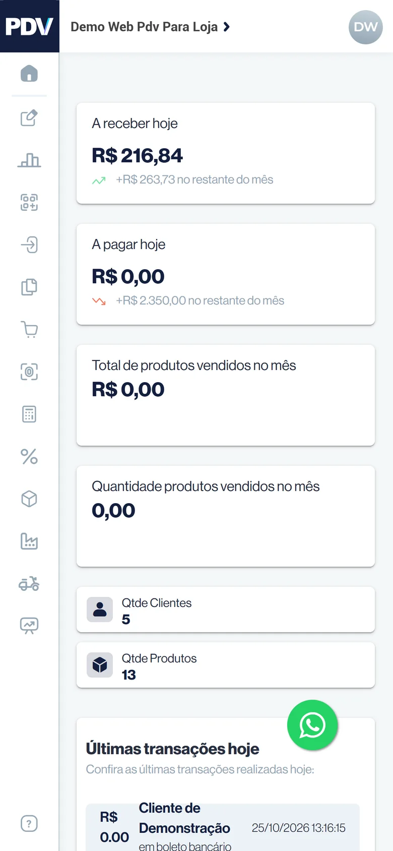 App no celular
